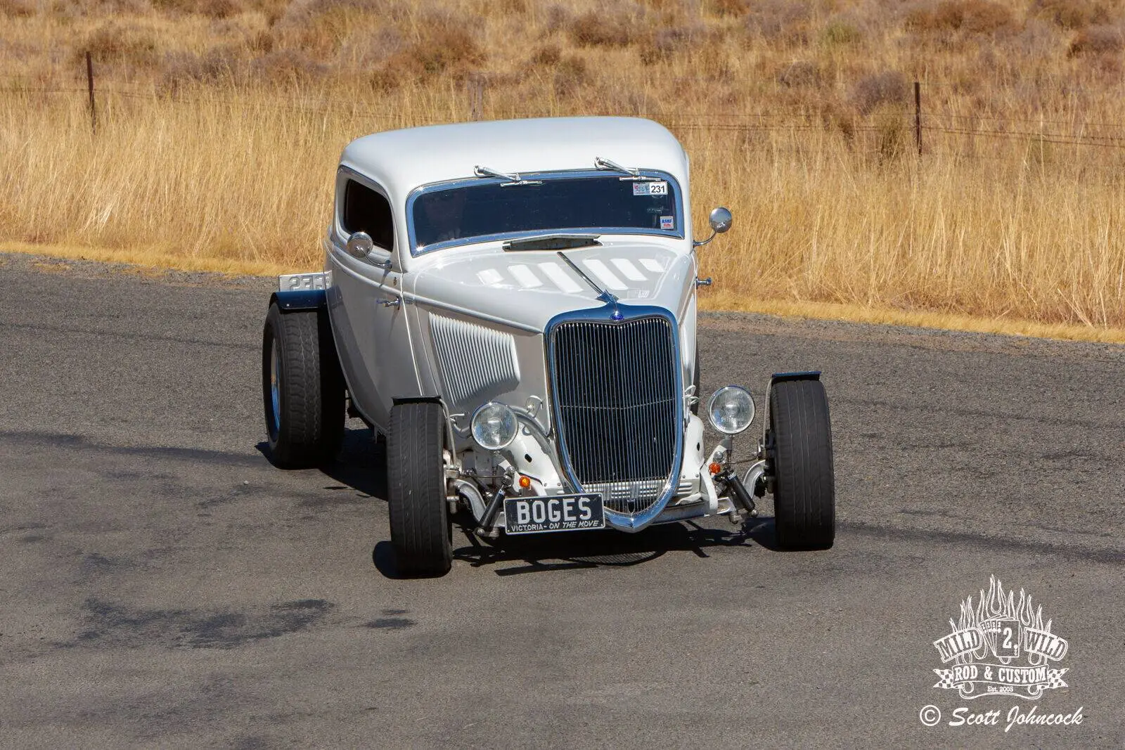 Vintage car at Rod Run event