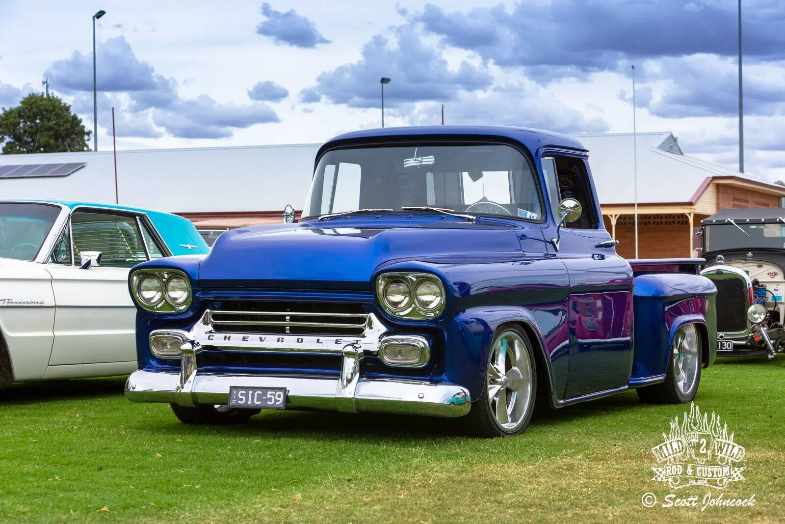 Classic cars at recreation reserve